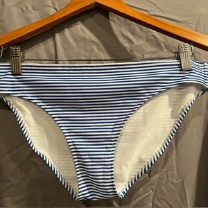 Aerie bikini bottom blue white stripes